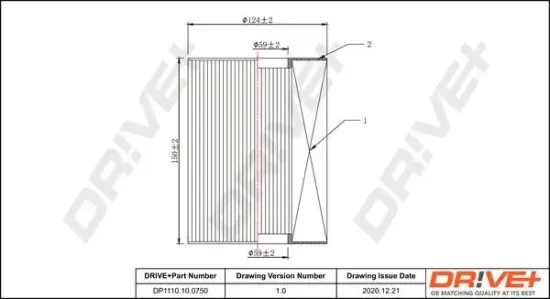 Luftfilter Dr!ve+ DP1110.10.0750 Bild Luftfilter Dr!ve+ DP1110.10.0750