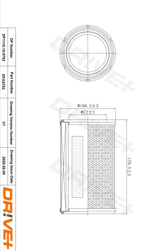 Luftfilter Dr!ve+ DP1110.10.0752 Bild Luftfilter Dr!ve+ DP1110.10.0752