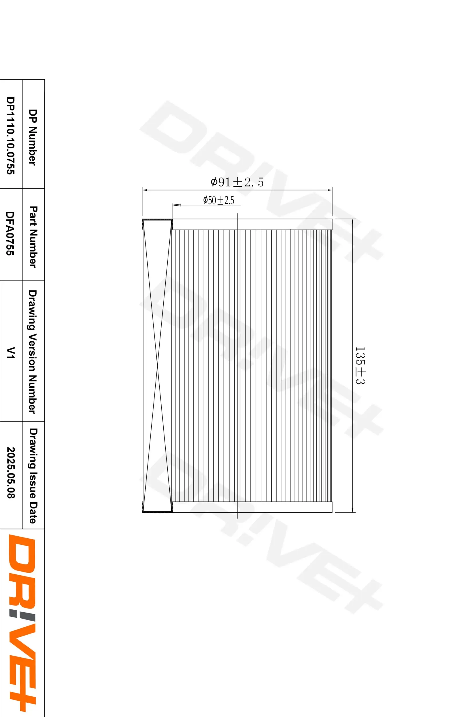 Luftfilter Dr!ve+ DP1110.10.0755