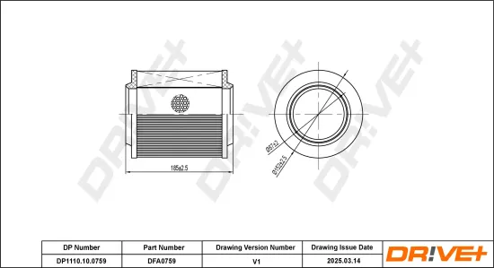 Luftfilter Dr!ve+ DP1110.10.0759 Bild Luftfilter Dr!ve+ DP1110.10.0759