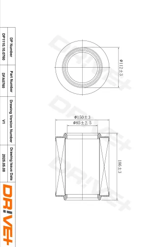 Luftfilter Dr!ve+ DP1110.10.0760 Bild Luftfilter Dr!ve+ DP1110.10.0760