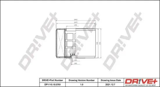 Luftfilter Dr!ve+ DP1110.10.0761 Bild Luftfilter Dr!ve+ DP1110.10.0761