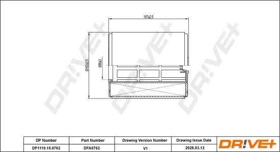 Luftfilter Dr!ve+ DP1110.10.0762 Bild Luftfilter Dr!ve+ DP1110.10.0762