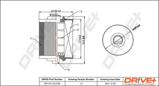 Luftfilter Dr!ve+ DP1110.10.0763 Bild Luftfilter Dr!ve+ DP1110.10.0763