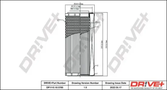 Luftfilter Dr!ve+ DP1110.10.0765 Bild Luftfilter Dr!ve+ DP1110.10.0765