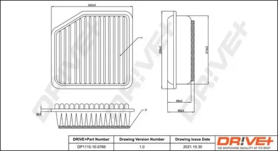 Luftfilter Dr!ve+ DP1110.10.0766 Bild Luftfilter Dr!ve+ DP1110.10.0766