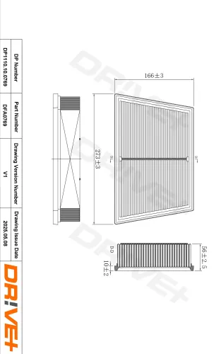 Luftfilter Dr!ve+ DP1110.10.0769 Bild Luftfilter Dr!ve+ DP1110.10.0769