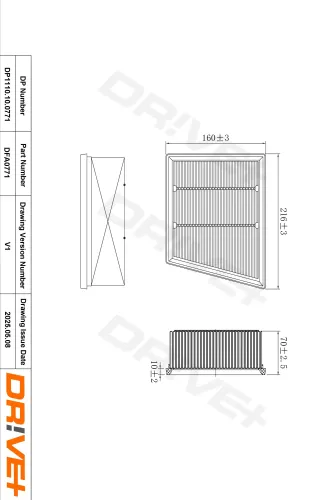Luftfilter Dr!ve+ DP1110.10.0771 Bild Luftfilter Dr!ve+ DP1110.10.0771