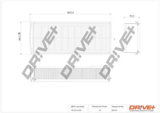 Luftfilter Dr!ve+ DP1110.10.0772 Bild Luftfilter Dr!ve+ DP1110.10.0772