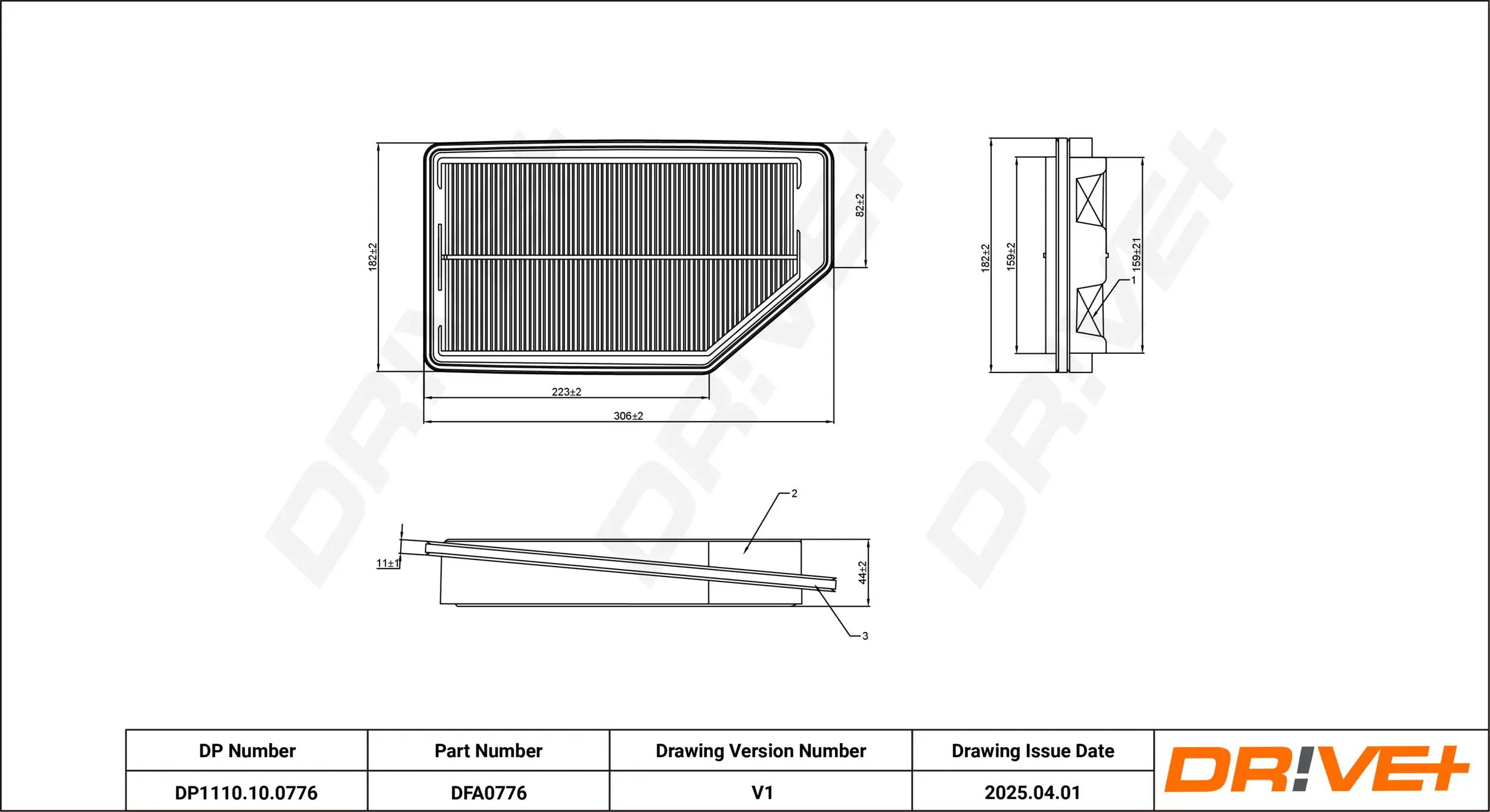 Luftfilter Dr!ve+ DP1110.10.0776