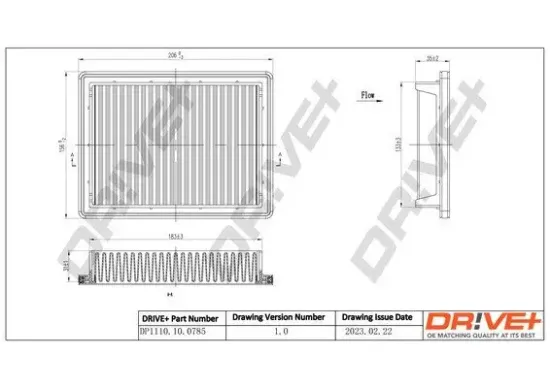 Luftfilter Dr!ve+ DP1110.10.0785 Bild Luftfilter Dr!ve+ DP1110.10.0785