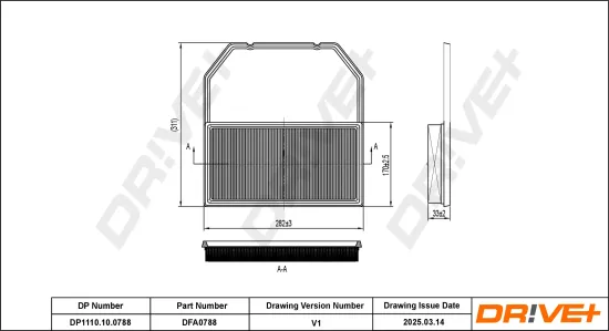 Luftfilter Dr!ve+ DP1110.10.0788 Bild Luftfilter Dr!ve+ DP1110.10.0788