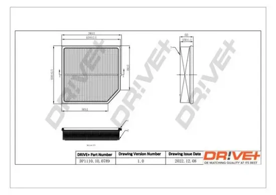 Luftfilter Dr!ve+ DP1110.10.0789 Bild Luftfilter Dr!ve+ DP1110.10.0789