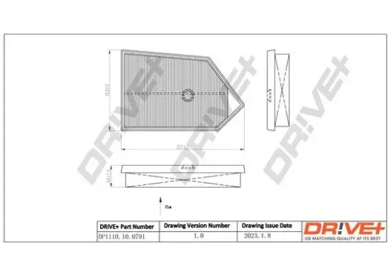 Luftfilter Dr!ve+ DP1110.10.0791 Bild Luftfilter Dr!ve+ DP1110.10.0791
