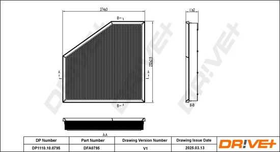 Luftfilter Dr!ve+ DP1110.10.0795 Bild Luftfilter Dr!ve+ DP1110.10.0795