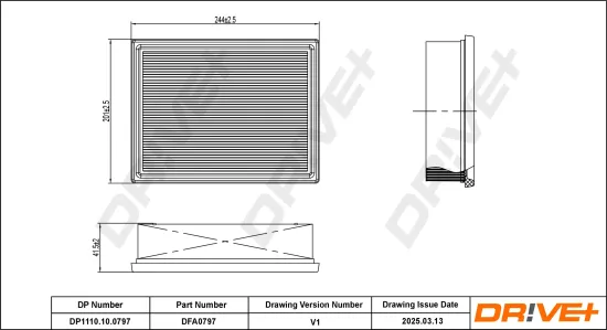 Luftfilter Dr!ve+ DP1110.10.0797 Bild Luftfilter Dr!ve+ DP1110.10.0797