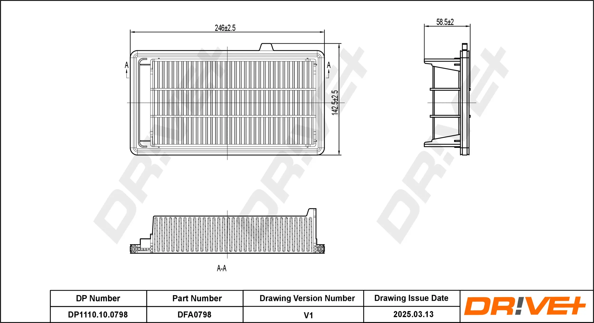 Luftfilter Dr!ve+ DP1110.10.0798