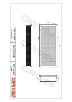 Luftfilter Dr!ve+ DP1110.10.0800 Bild Luftfilter Dr!ve+ DP1110.10.0800