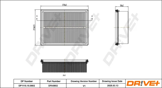 Luftfilter Dr!ve+ DP1110.10.0802 Bild Luftfilter Dr!ve+ DP1110.10.0802