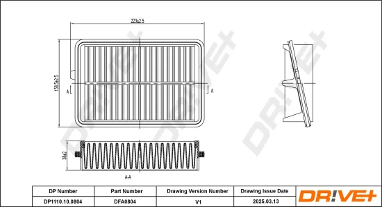 Luftfilter Dr!ve+ DP1110.10.0804 Bild Luftfilter Dr!ve+ DP1110.10.0804