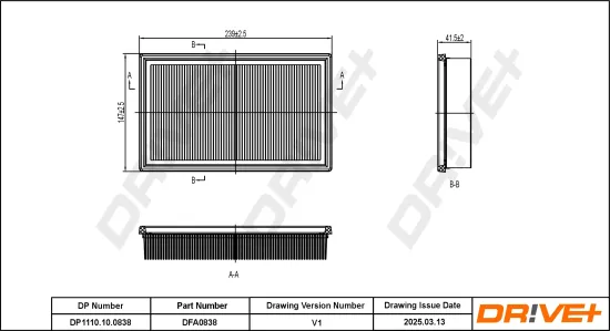 Luftfilter Dr!ve+ DP1110.10.0838 Bild Luftfilter Dr!ve+ DP1110.10.0838