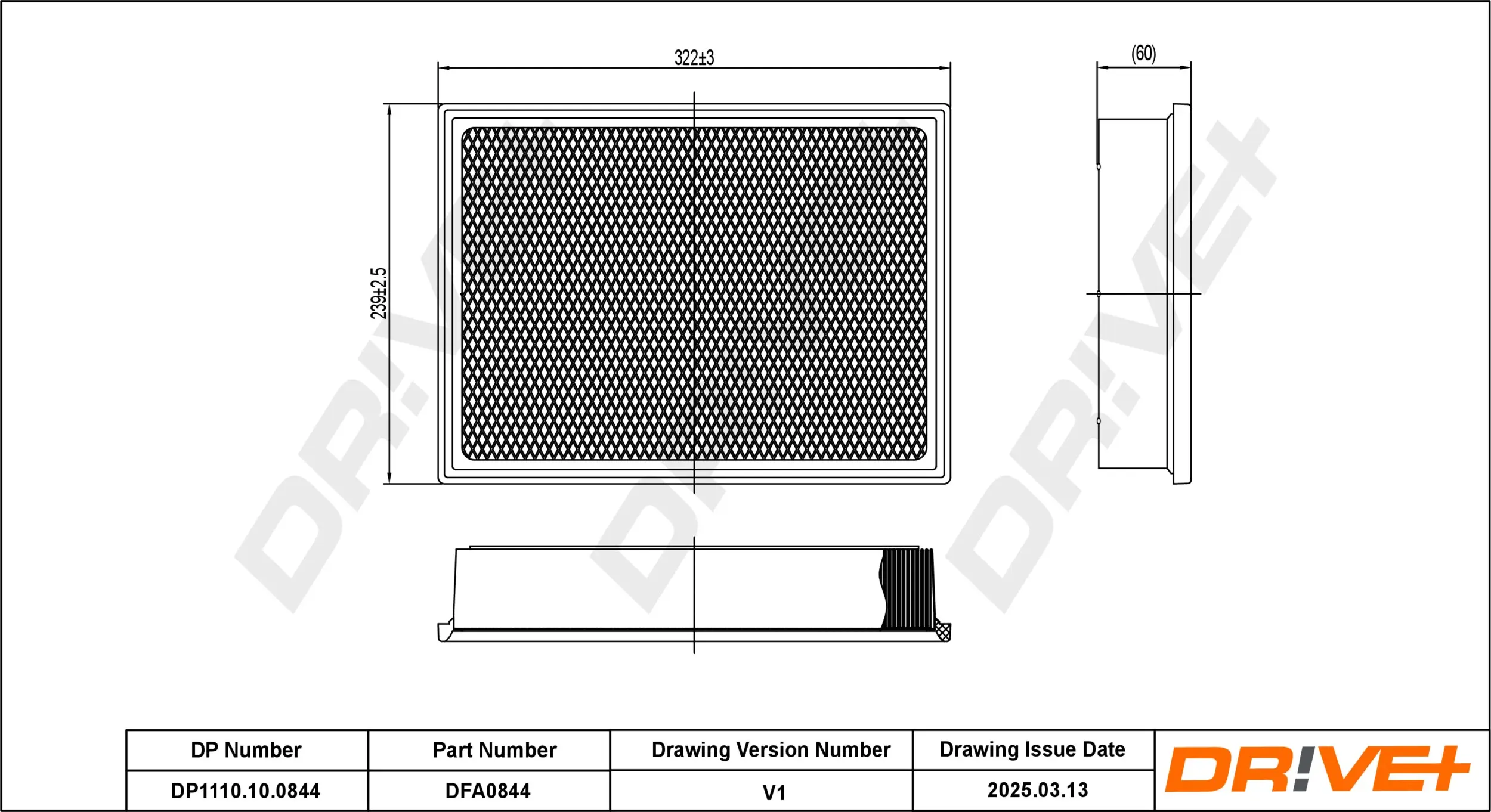 Luftfilter Dr!ve+ DP1110.10.0844