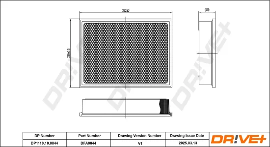 Luftfilter Dr!ve+ DP1110.10.0844 Bild Luftfilter Dr!ve+ DP1110.10.0844