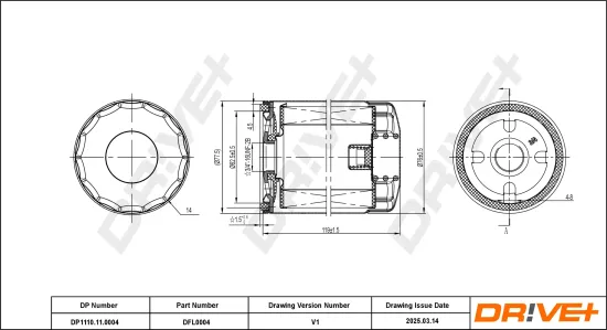 Ölfilter Dr!ve+ DP1110.11.0004 Bild Ölfilter Dr!ve+ DP1110.11.0004
