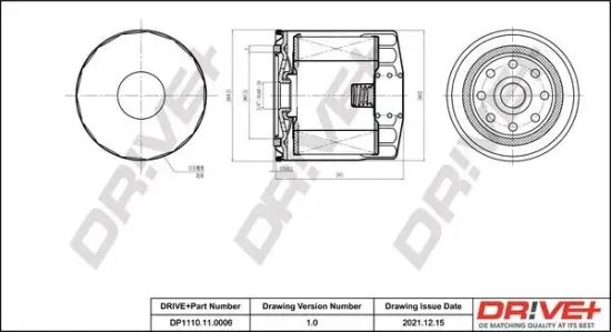 Ölfilter Dr!ve+ DP1110.11.0006 Bild Ölfilter Dr!ve+ DP1110.11.0006