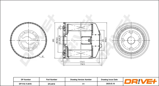 Ölfilter Dr!ve+ DP1110.11.0016 Bild Ölfilter Dr!ve+ DP1110.11.0016