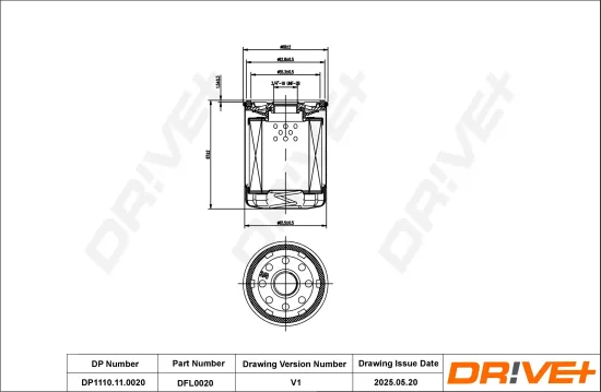 Ölfilter Dr!ve+ DP1110.11.0020 Bild Ölfilter Dr!ve+ DP1110.11.0020