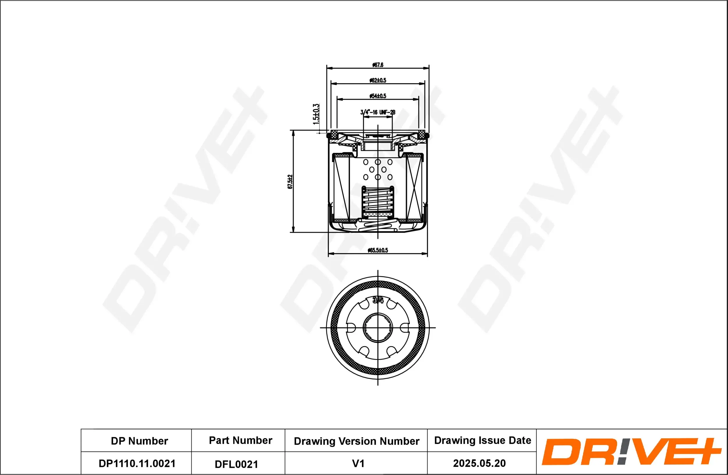 Ölfilter Dr!ve+ DP1110.11.0021