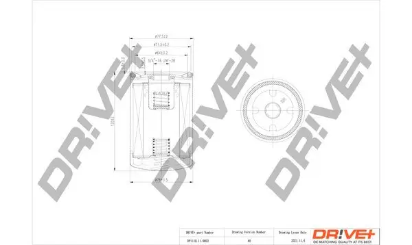 Ölfilter Dr!ve+ DP1110.11.0022