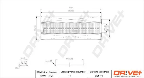 Ölfilter Dr!ve+ DP1110.11.0023