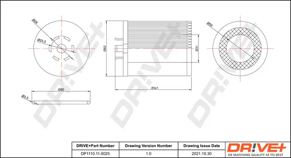 Ölfilter Dr!ve+ DP1110.11.0025