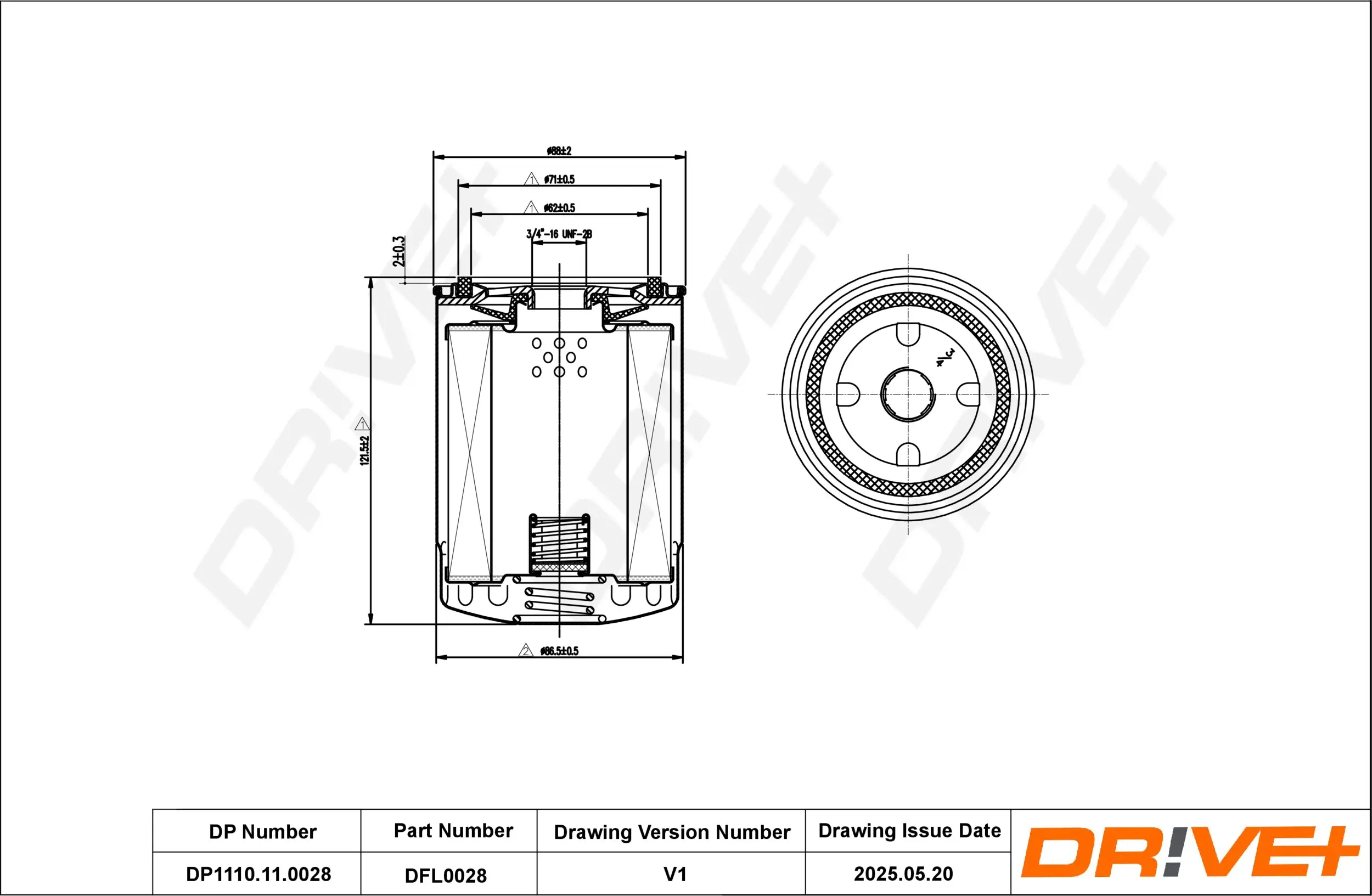 Ölfilter Dr!ve+ DP1110.11.0028