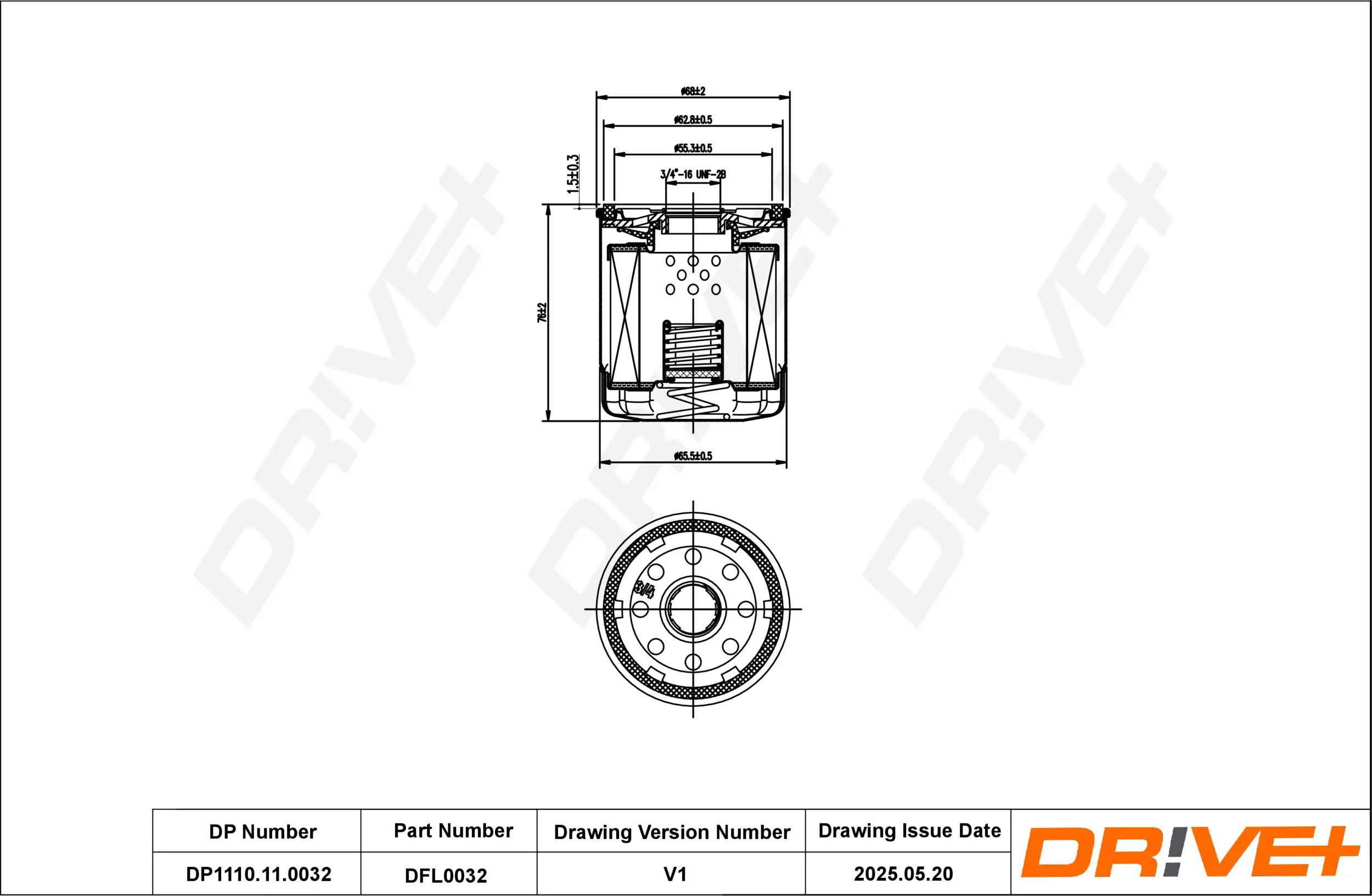 Ölfilter Dr!ve+ DP1110.11.0032