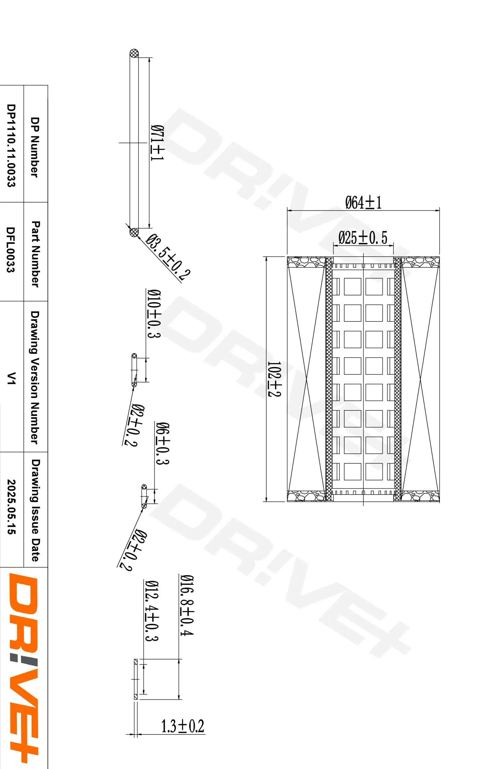 Ölfilter Dr!ve+ DP1110.11.0033