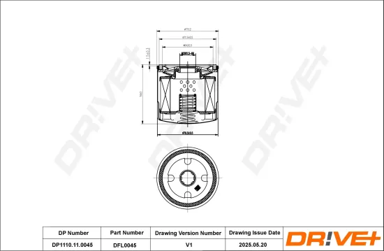 Ölfilter Dr!ve+ DP1110.11.0045 Bild Ölfilter Dr!ve+ DP1110.11.0045