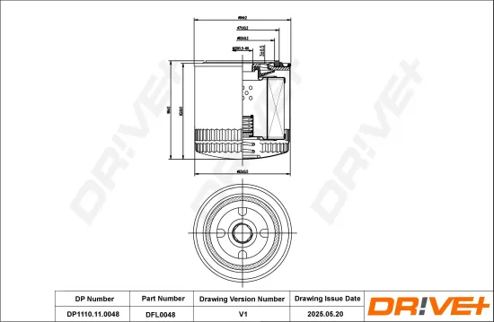 Ölfilter Dr!ve+ DP1110.11.0048 Bild Ölfilter Dr!ve+ DP1110.11.0048