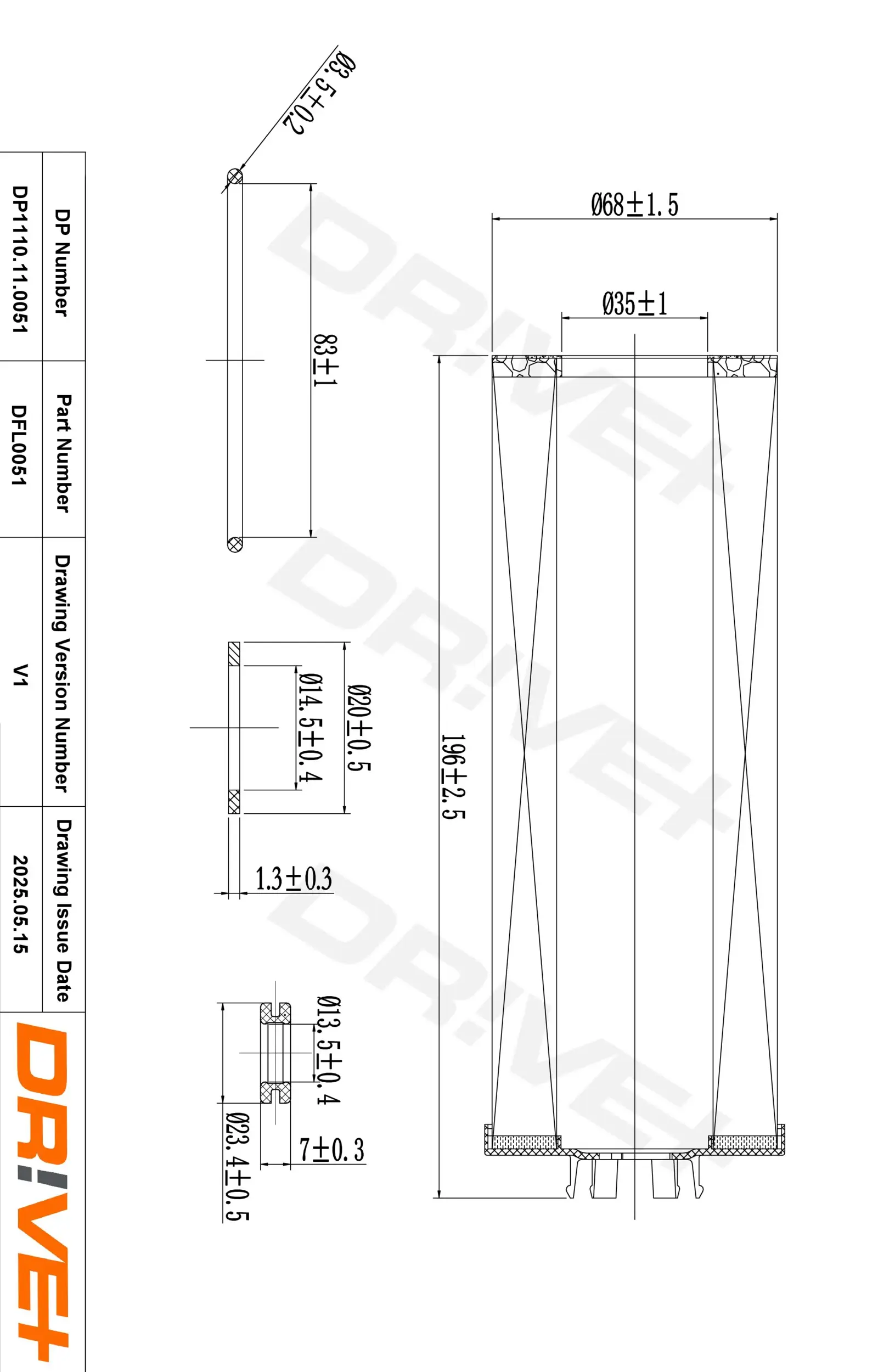 Ölfilter Dr!ve+ DP1110.11.0051