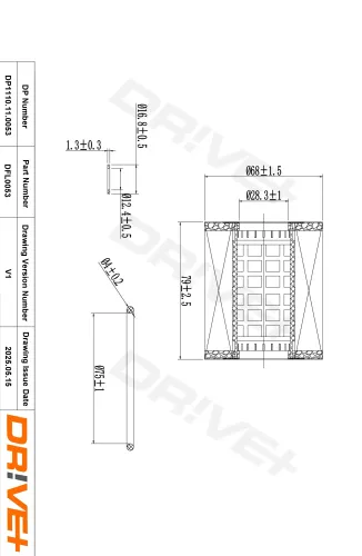 Ölfilter Dr!ve+ DP1110.11.0053 Bild Ölfilter Dr!ve+ DP1110.11.0053