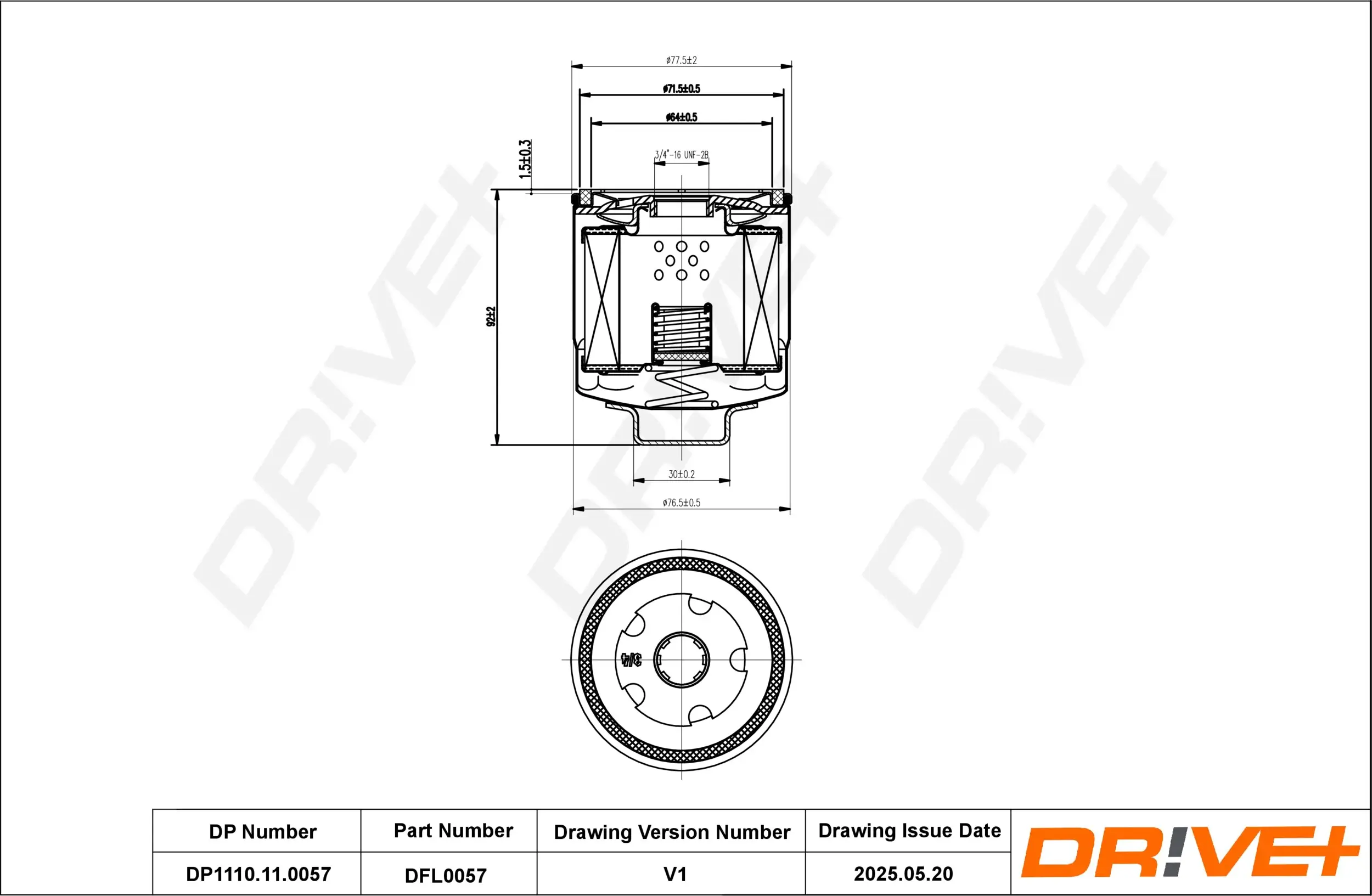 Ölfilter Dr!ve+ DP1110.11.0057