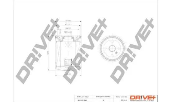 Ölfilter Dr!ve+ DP1110.11.0066 Bild Ölfilter Dr!ve+ DP1110.11.0066