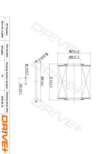 Ölfilter Dr!ve+ DP1110.11.0069 Bild Ölfilter Dr!ve+ DP1110.11.0069