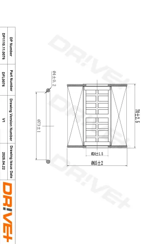 Ölfilter Dr!ve+ DP1110.11.0076 Bild Ölfilter Dr!ve+ DP1110.11.0076