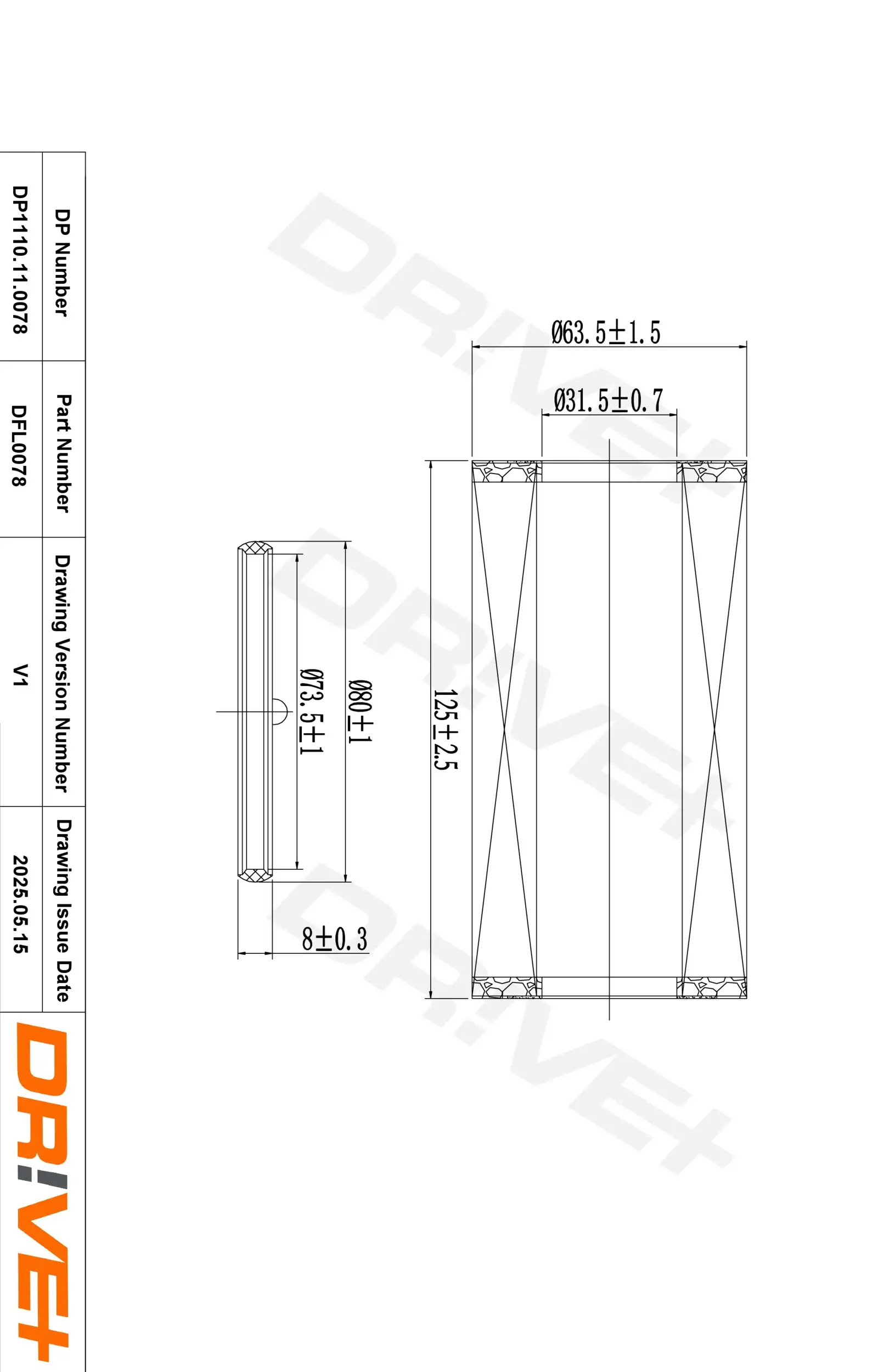 Ölfilter Dr!ve+ DP1110.11.0078