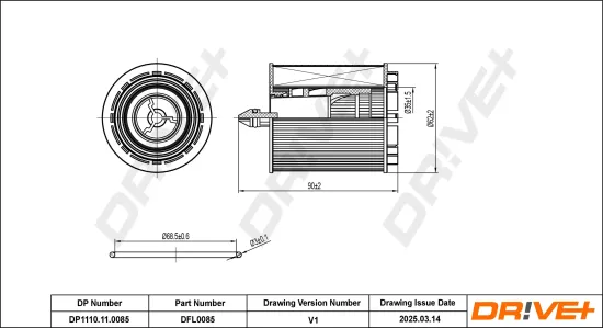 Ölfilter Dr!ve+ DP1110.11.0085 Bild Ölfilter Dr!ve+ DP1110.11.0085