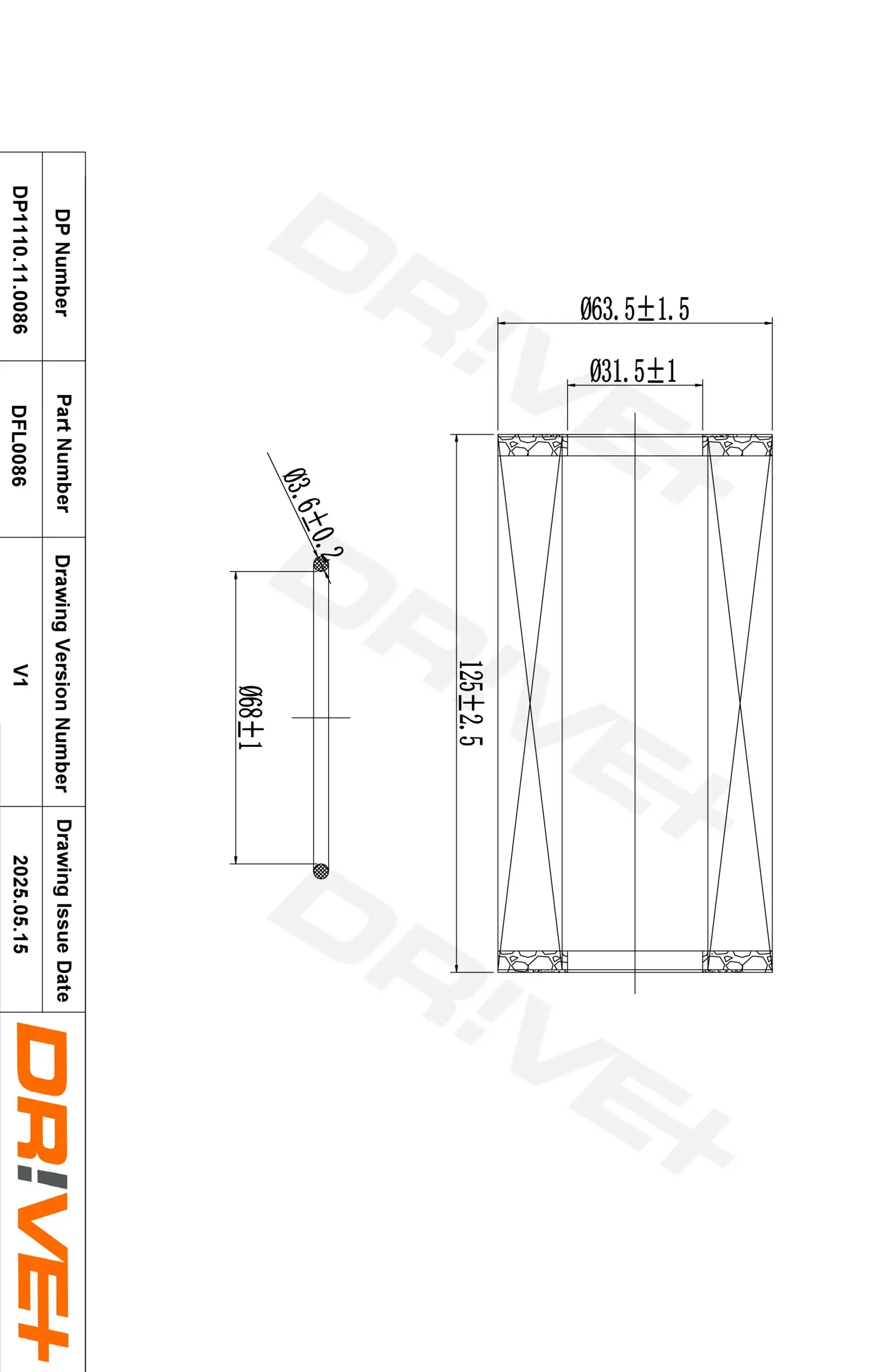 Ölfilter Dr!ve+ DP1110.11.0086