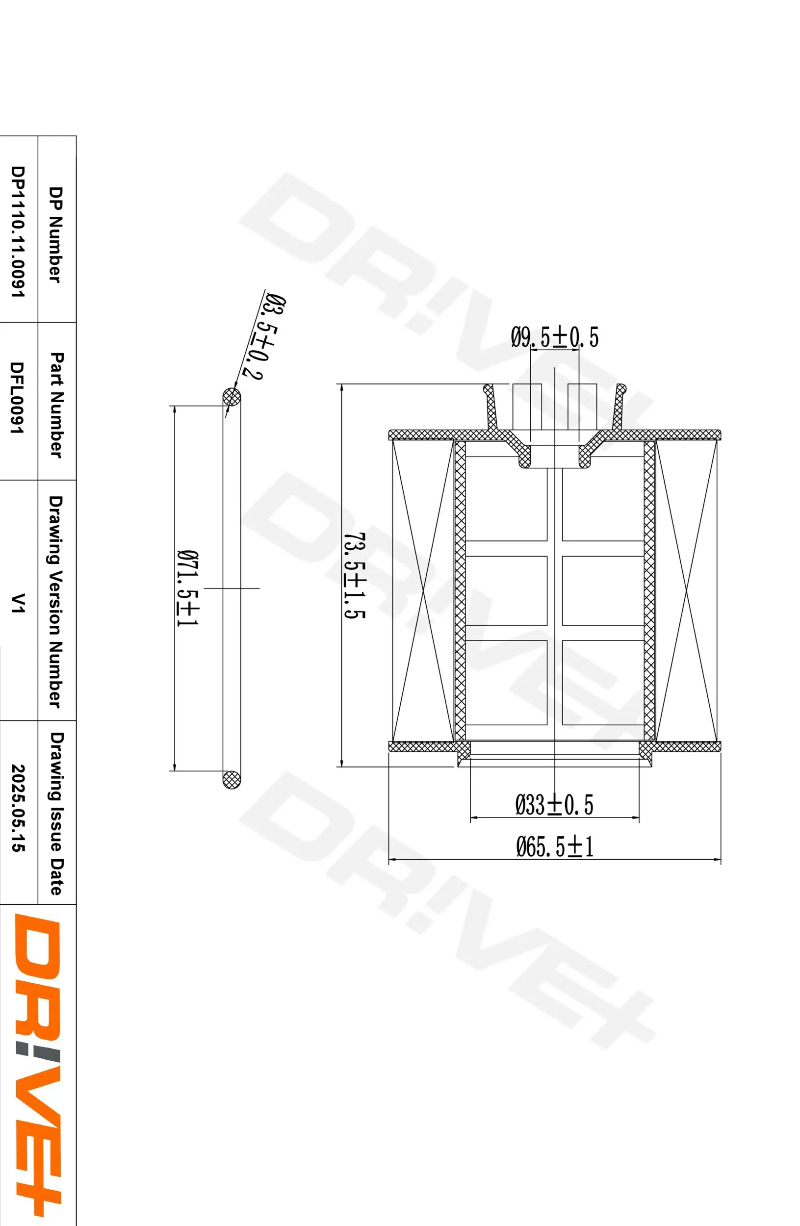 Ölfilter Dr!ve+ DP1110.11.0091